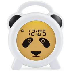 Alecto BC100PANDA - Slaaptrainer, nachtlampje en wekker, panda