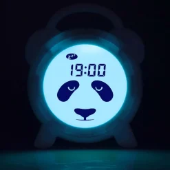 Alecto BC100PANDA - Slaaptrainer, nachtlampje en wekker, panda