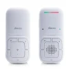 Alecto DBX130 - Moderne Full Eco audio babyfoon met heldere DECT-geluidskwaliteit en lange stand-by tijd - Wit
