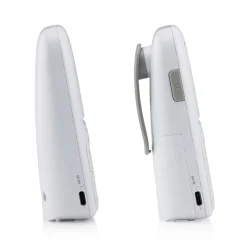 Alecto DBX130 - Moderne Full Eco audio babyfoon met heldere DECT-geluidskwaliteit en lange stand-by tijd - Wit