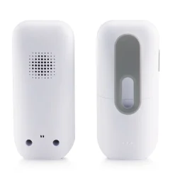 Alecto DBX130 - Moderne Full Eco audio babyfoon met heldere DECT-geluidskwaliteit en lange stand-by tijd - Wit