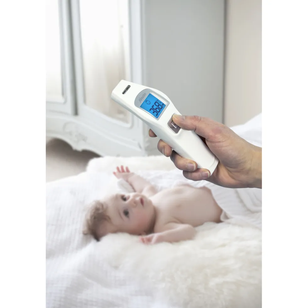 Alecto BC-37 - Voorhoofdthermometer, infrarood, wit