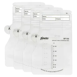 Alecto BF100 - Moedermelk bewaarzakjes 220 ml, 100 stuks