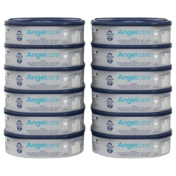 Angelcare Dress Up 12-pack Navulcassette incl. Witte Luieremmer