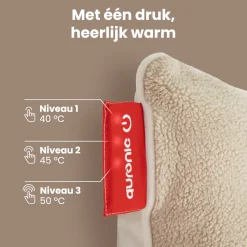 Auronic Sherpa Fleece Warmtekussen 45x45cm