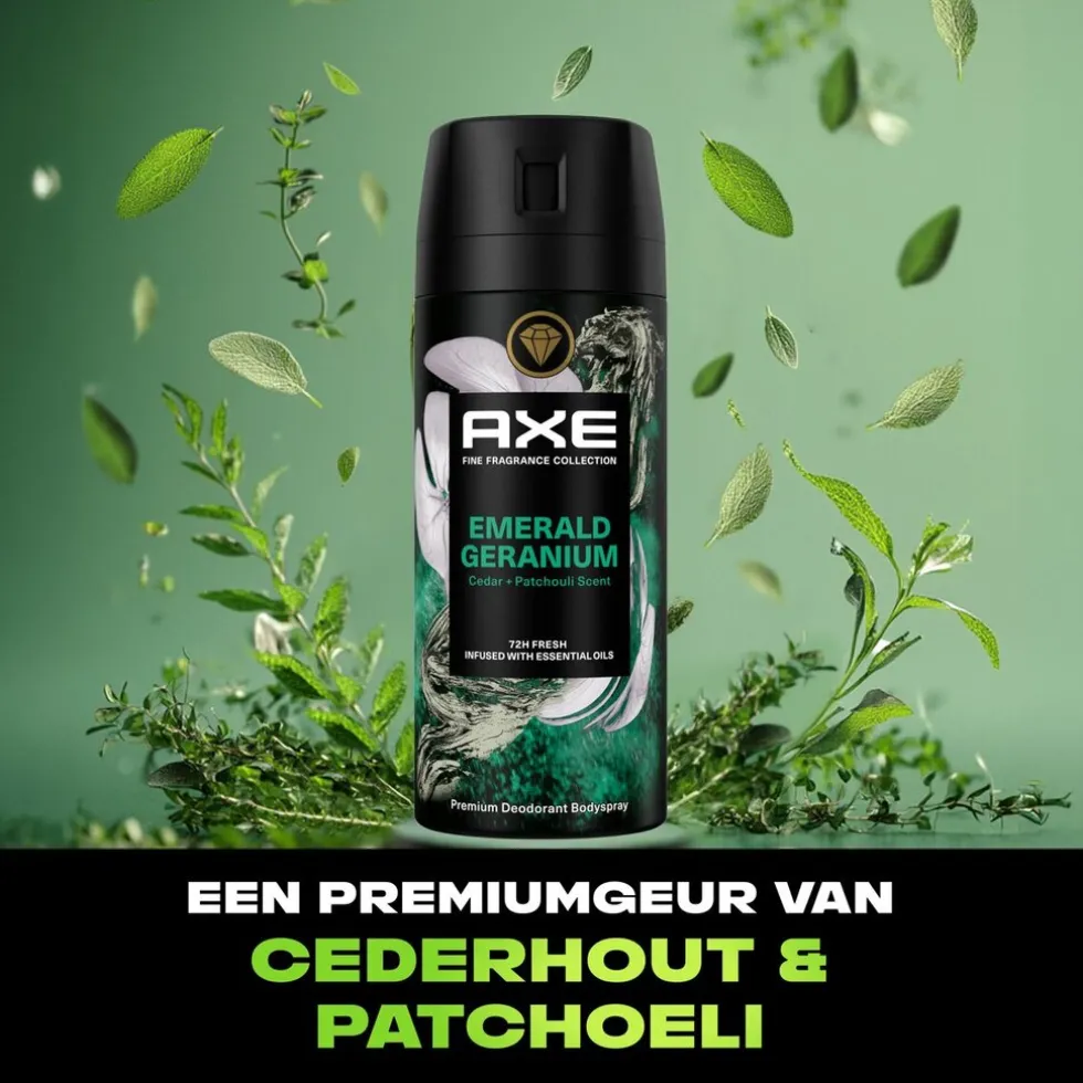 Axe Fine Fragrance Emerald Geranium Deodorant & Bodyspray