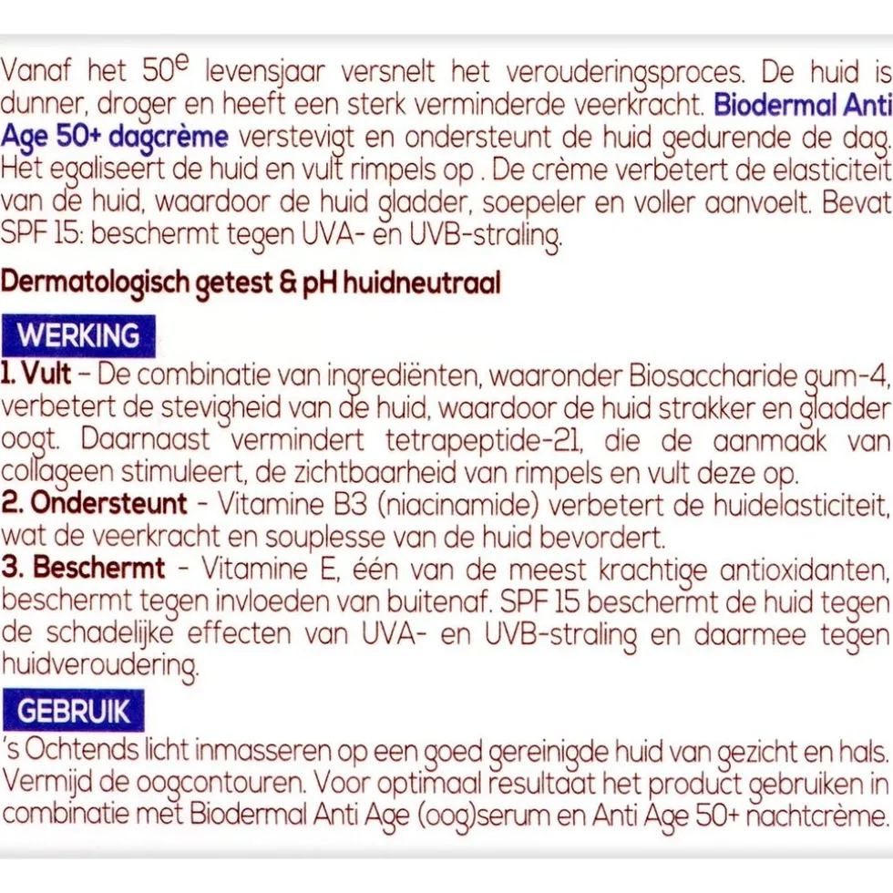 Biodermal Anti Age 50+ Dagcrème