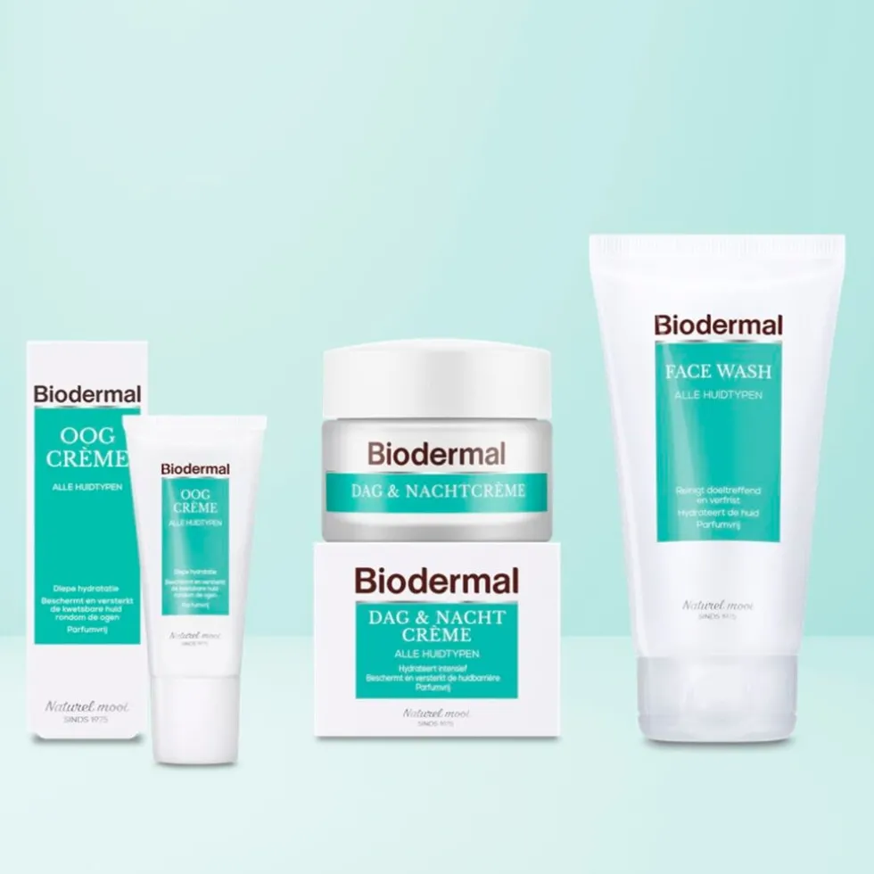Biodermal Dag & Nachtcrème voor alle Huidtypen