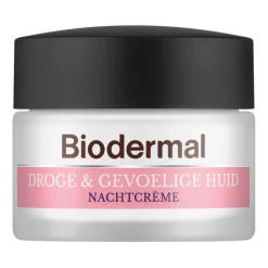 Biodermal Nachtcrème voor de Droge en Gevoelige Huid