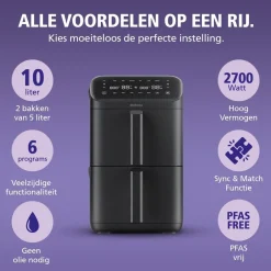 Brabantia Dubbele Airfryer XXL BBEK1240