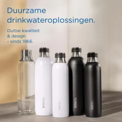 BRITA SodaTRIO RVS Grote Fles Zwart Single Unit