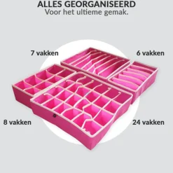 Buxibo Kleding Opbergbox Set Opvouwbaar 4 Stuks
