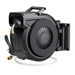 Buxibo Wandslangenbox Tuinslang met haspel 9 Sproei standen Slangenhouder 180° Draaibaar