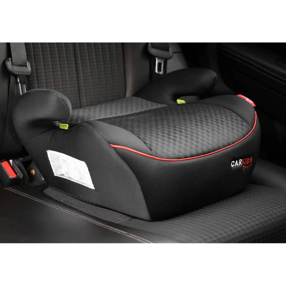 Carkids I-Size Zitverhoger Alex 125-150cm Zwart/Rood