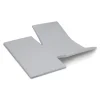 Cinderella Dubbele Splittopper Hoeslaken Katoen Satijn Sunday - light grey 180x200cm