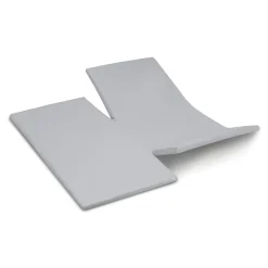 Cinderella Dubbele Splittopper Hoeslaken Katoen Satijn Sunday - light grey 180x200cm
