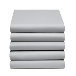 Cinderella Hoeslaken Basic Katoen 40cm Hoekhoogte - light grey 160x200cm