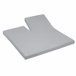 Cinderella Splittopper Hoeslaken Jersey Katoen Stretch Single Split - light grey 160x200/210cm