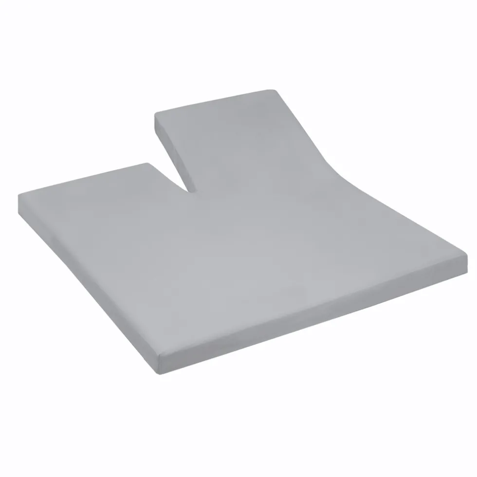 Cinderella Splittopper Hoeslaken Jersey Katoen Stretch Single Split - light grey 160x200/210cm