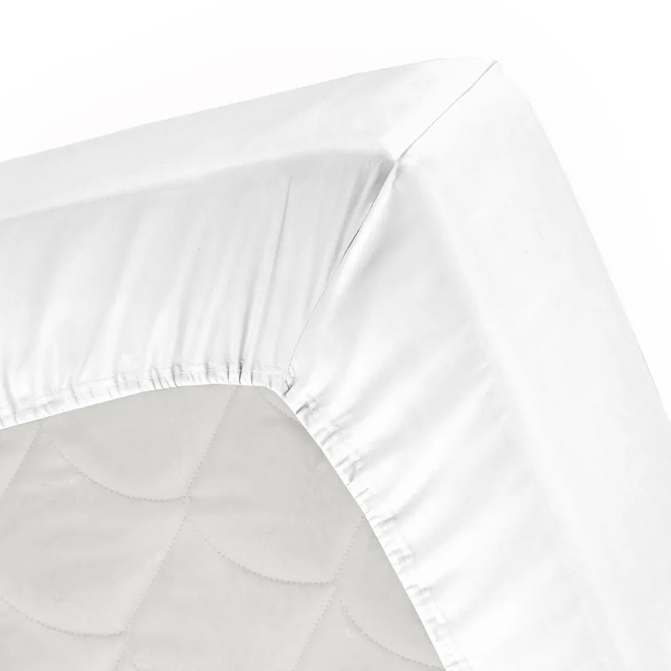 Cinderella Splittopper Single Split Hoeslaken Basic Katoen - white 160x200cm