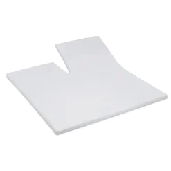 Cinderella Splittopper Single Split Hoeslaken Katoen Satijn - light grey 180x200cm