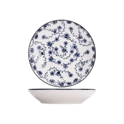 Cosy & Trendy 4 Stuks Flor Azul Diepe borden Porselein