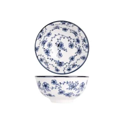 Cosy & Trendy 4 Stuks Flor Azul Kommetjes Porselein