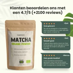 Cupplement Matcha Thee Poeder Biologisch