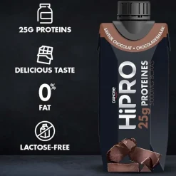 DANONE HiPRO Chocolade Proteïneshake Voordeelverpakking 32 x 330ml