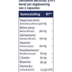 Davitamon Nachtrust 3-in-1 Capsules