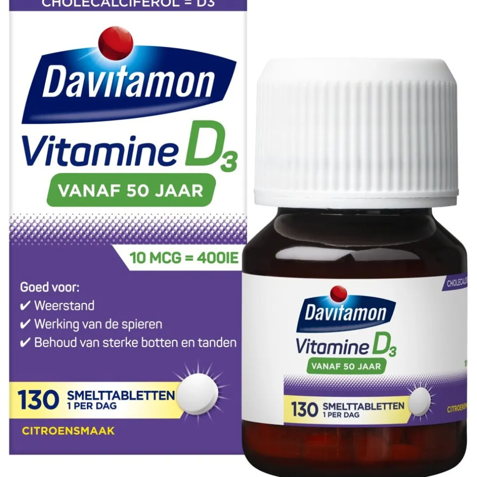 Davitamon Vitamine D 50+ Smelttabletten