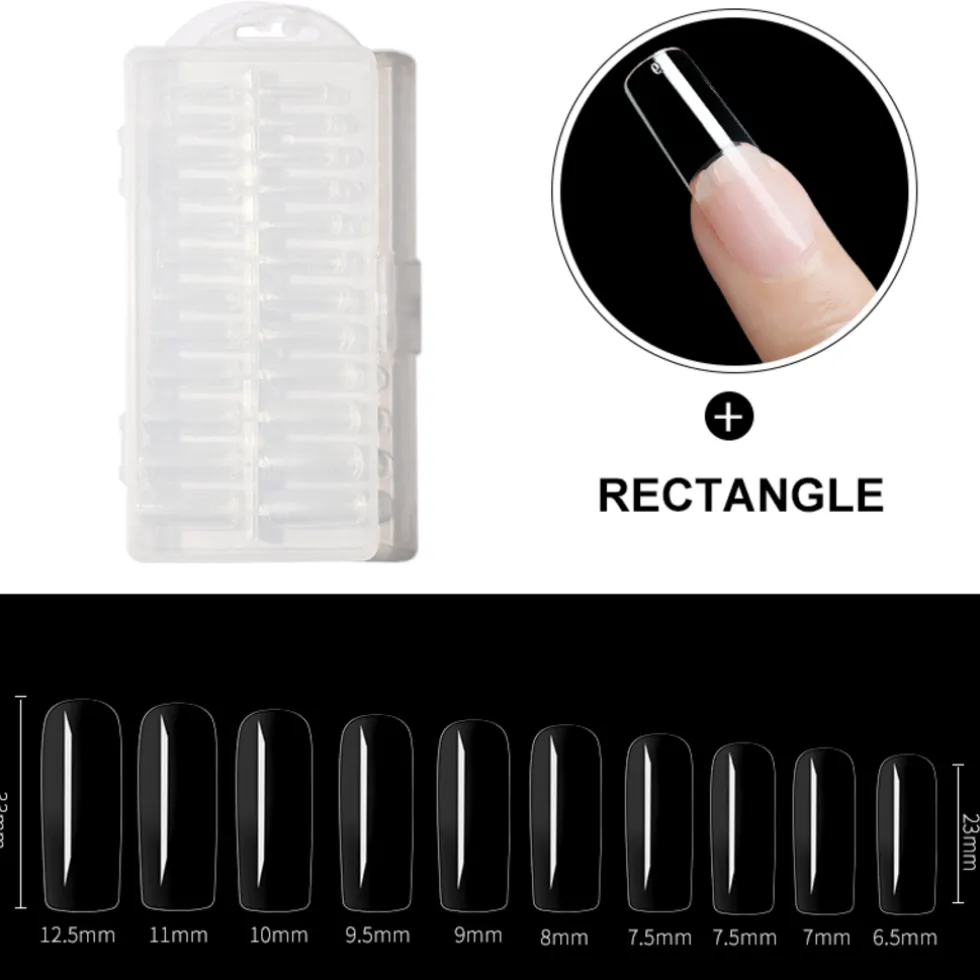 Dermarolling Nageltips Rectangle