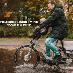 Deryan Bike-a-way Jepp/Mini Fiets Regenhoes Warme Jas En Windbreaker + regenponcho