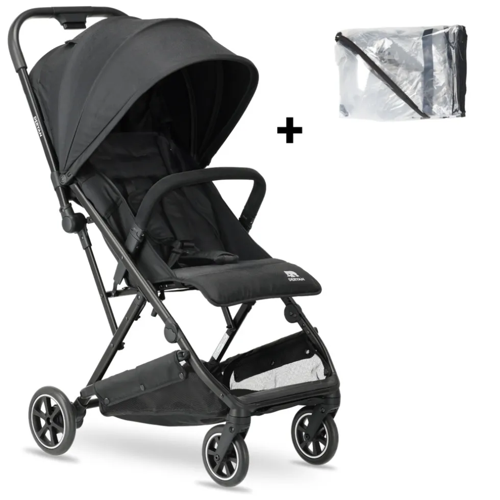 Deryan Easy Luxe Lichtgewicht Buggy + Regenhoes – Compact & Comfortabel