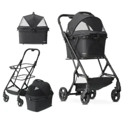Deryan Luxe Inklapbare Hondenbuggy Huisdieren wandelwagen