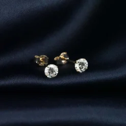 Di Lusso 14K Gouden Oorstekers – 0.40 ct Lab Grown Diamant