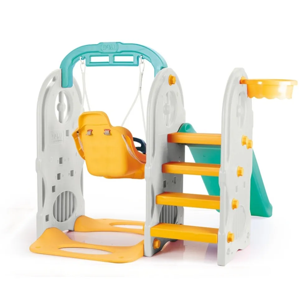 Dolu Turquoise/Geel 4-in-1 Speeltoestel