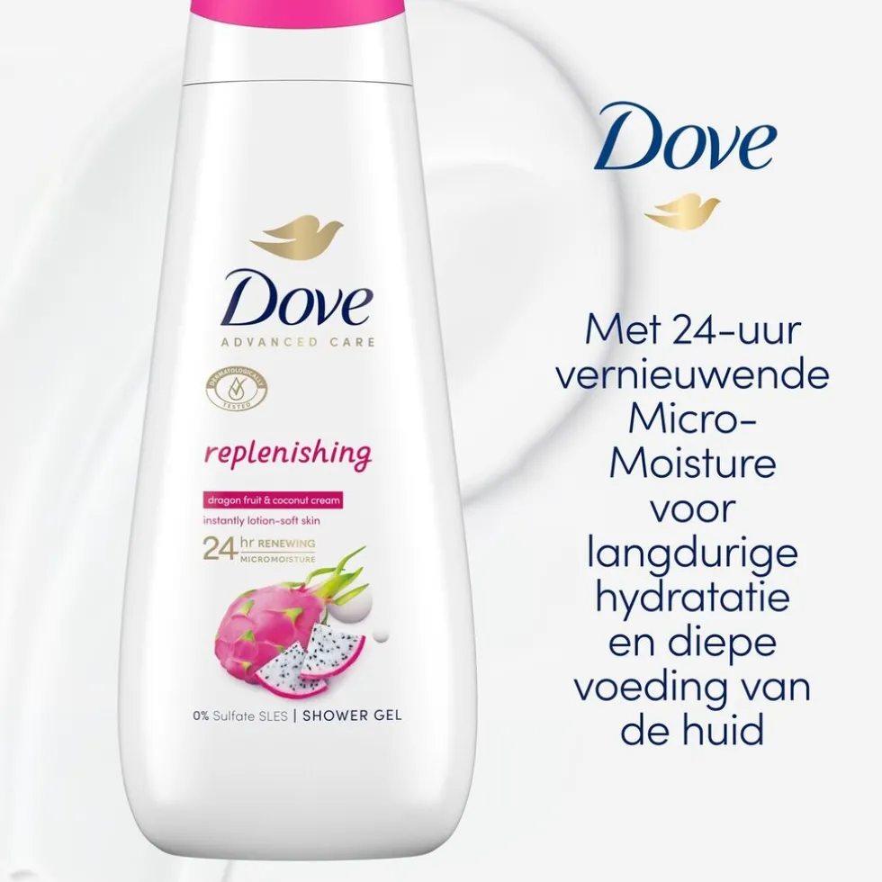 Dove Advanced Care Replenishing Dragonfruit & Coconut Cream Douchegel