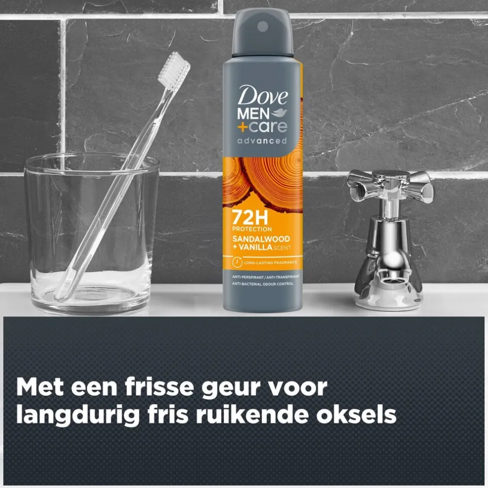 Dove Men+Care Advanced Sandelwood + Vanilla Antitranspirant Spray