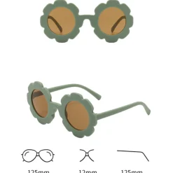 Eco Toys Bloem Groen 2-6 jr Kinderzonnebril