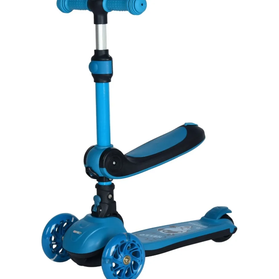 Eco Toys Lisa Blauw 2-in-1 Step/Loopfiets