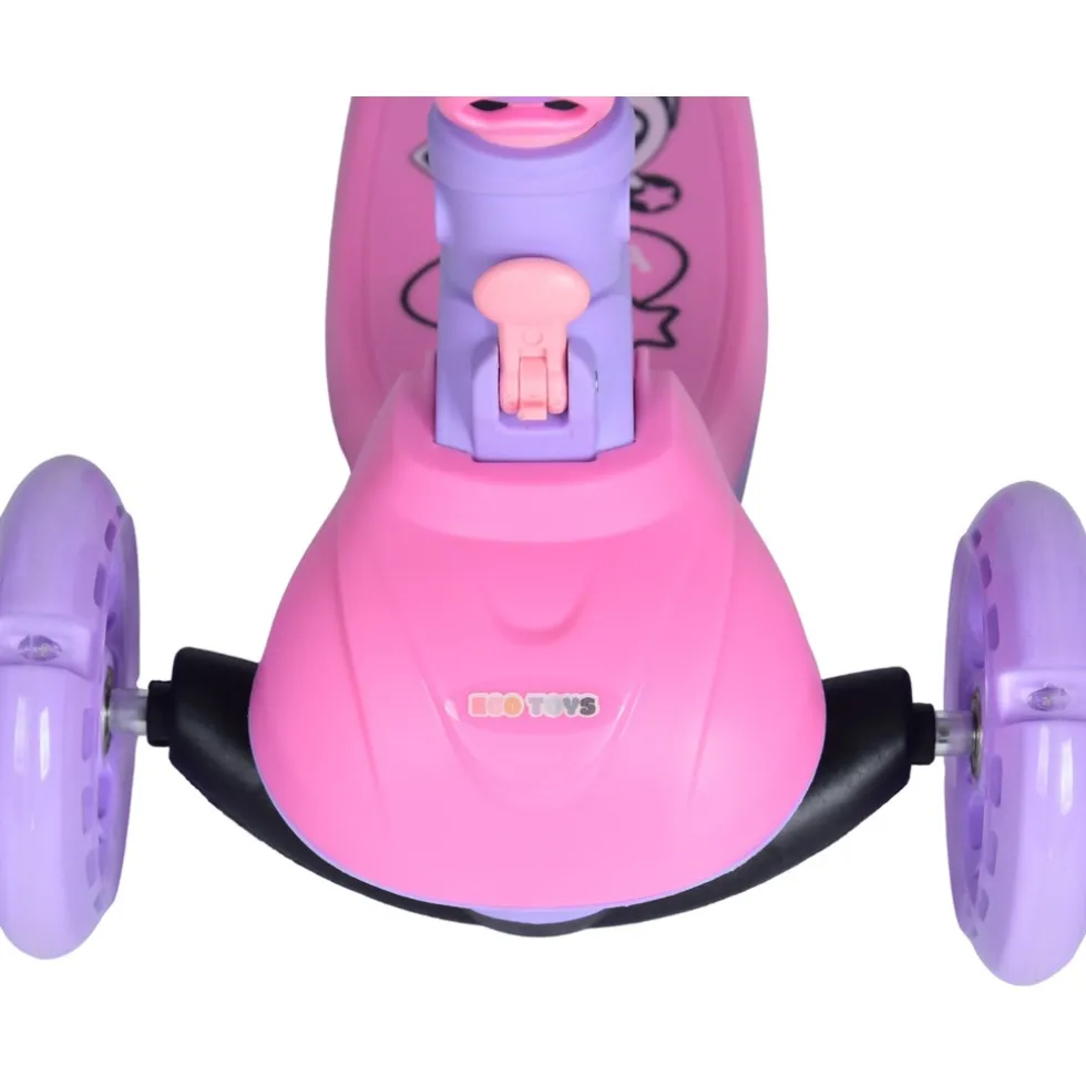 Eco Toys Lisa Roze 2-in-1 Step/Loopfiets