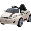 Eco Toys Wit Elektrische Fiat 500 Kinderauto