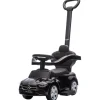 Eco Toys Zwart Mercedes Benz Loopauto met Duwstang