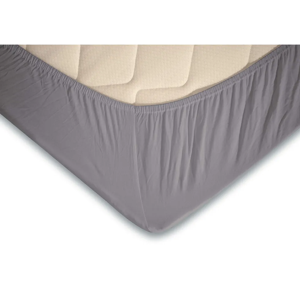 Elegance Topper Hoeslaken Jersey Katoen Stretch - licht grijs 120/130/140x200cm