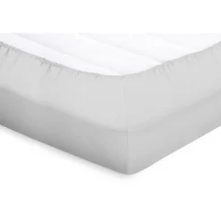 Elegance Splittopper Hoeslaken Perkal Katoen - licht grijs 180x200cm