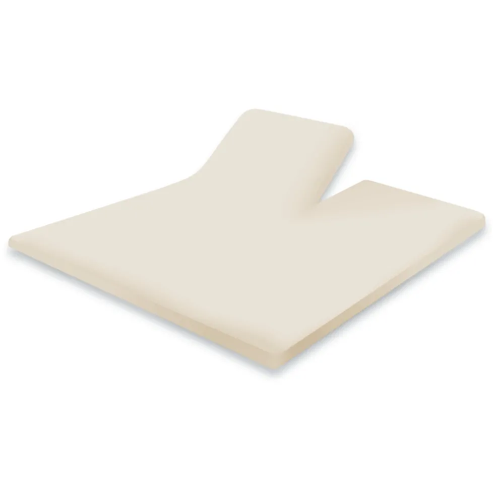 Elegance Splittopper Hoeslaken Perkal Katoen - ivoor 160x200cm