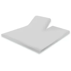 Elegance Splittopper Hoeslaken Perkal Katoen - licht grijs 180x210/220cm