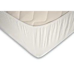Elegance Topper Hoeslaken Jersey Katoen Stretch - wit 160x210/220cm