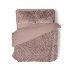 Eleganzzz Dekbedovertrek Jacquard Rabbit Fur - pink 240x200/220cm